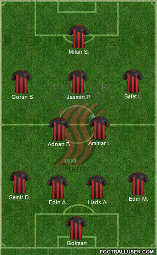 FK Sloboda Tuzla Formation 2015