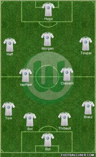 VfL Wolfsburg Formation 2015