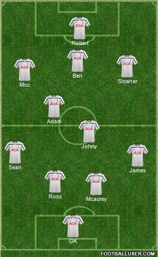Tottenham Hotspur Formation 2015
