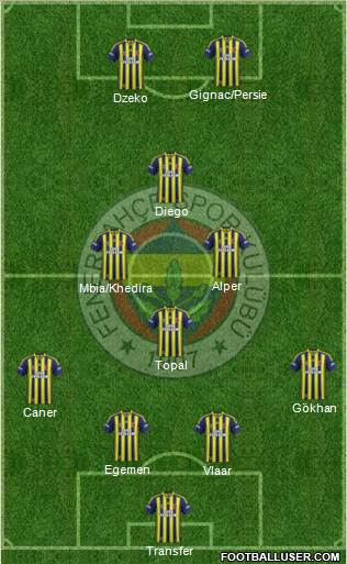 Fenerbahçe SK Formation 2015