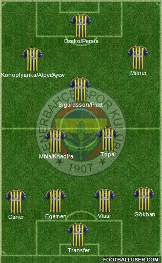 Fenerbahçe SK Formation 2015