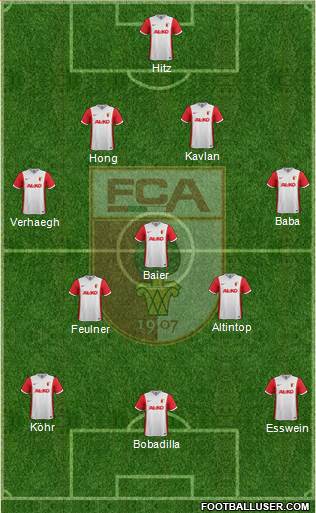 FC Augsburg Formation 2015