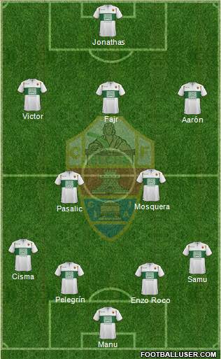 Elche C.F., S.A.D. Formation 2015