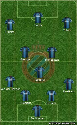 Club Brugge KV Formation 2015