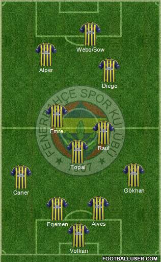 Fenerbahçe SK Formation 2015