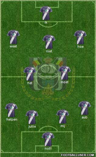 RSC Anderlecht Formation 2015