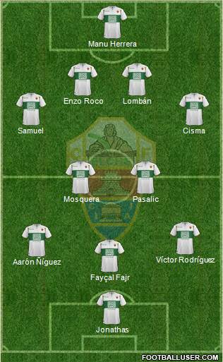 Elche C.F., S.A.D. Formation 2015