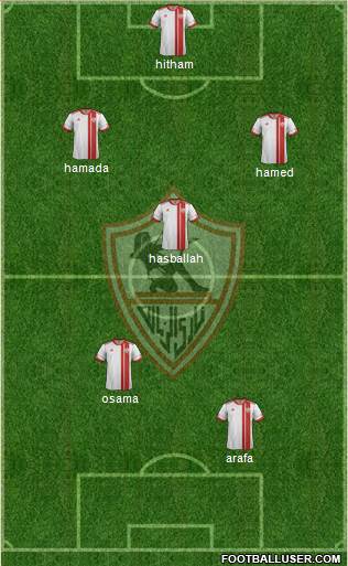 Zamalek Sporting Club Formation 2015