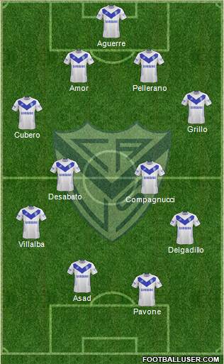 Vélez Sarsfield Formation 2015