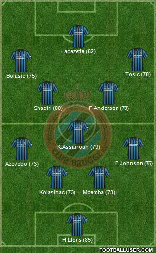 Club Brugge KV Formation 2015
