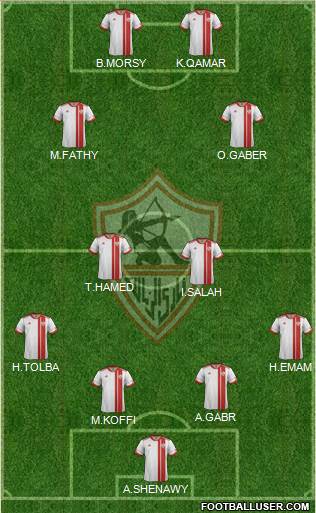 Zamalek Sporting Club Formation 2015