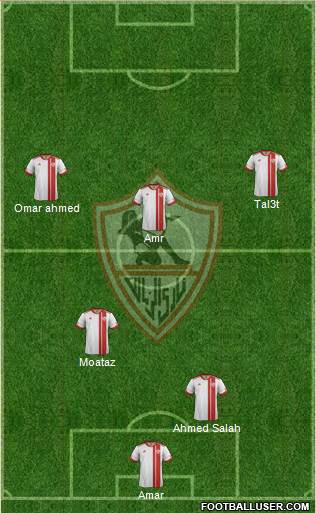 Zamalek Sporting Club Formation 2015