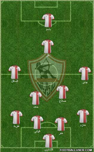Zamalek Sporting Club Formation 2015