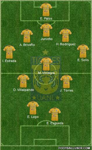 Club Universitario de Nuevo León Formation 2015