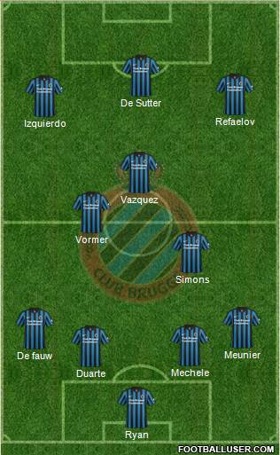 Club Brugge KV Formation 2015