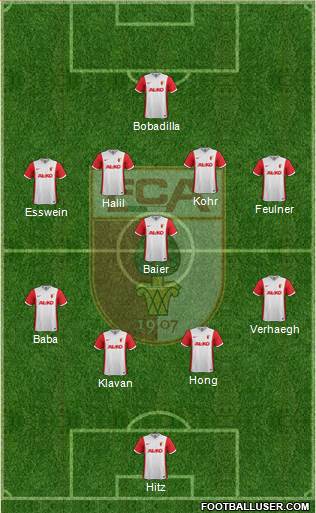 FC Augsburg Formation 2015