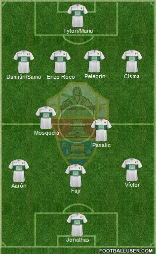 Elche C.F., S.A.D. Formation 2015