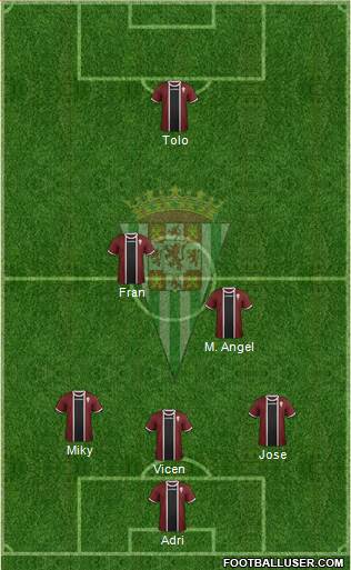 Córdoba C.F., S.A.D. Formation 2015