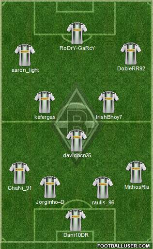 Borussia Mönchengladbach Formation 2015