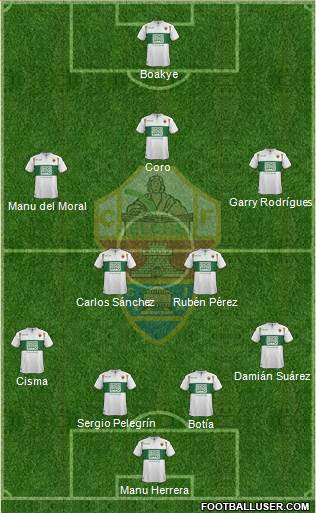 Elche C.F., S.A.D. Formation 2015