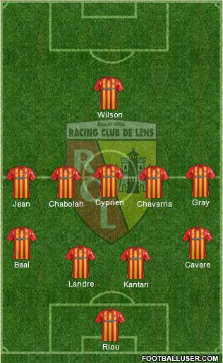 Racing Club de Lens Formation 2015