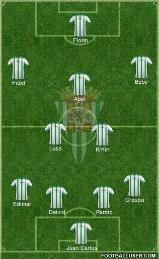 Córdoba C.F., S.A.D. Formation 2015
