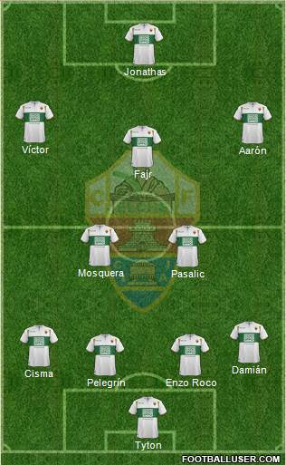 Elche C.F., S.A.D. Formation 2015