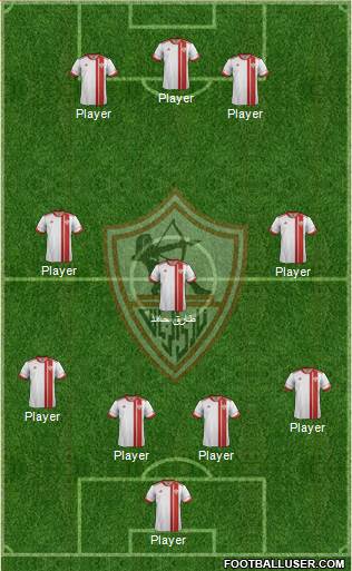 Zamalek Sporting Club Formation 2015