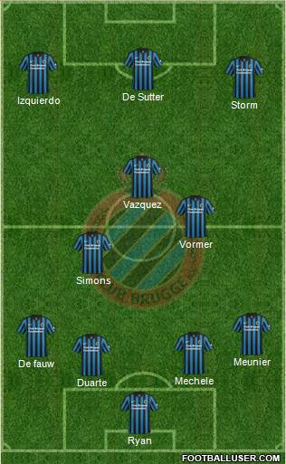 Club Brugge KV Formation 2015