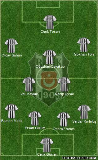 Besiktas JK Formation 2015