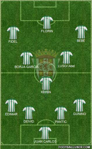 Córdoba C.F., S.A.D. Formation 2015