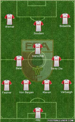 FC Augsburg Formation 2015