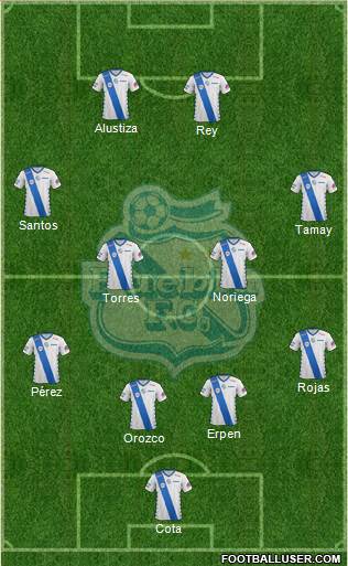 Club Puebla de la Franja football formation