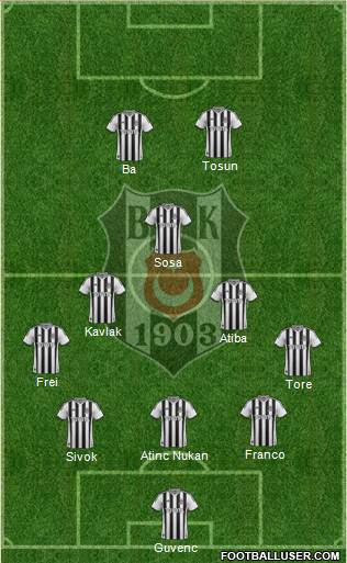 Besiktas JK Formation 2015