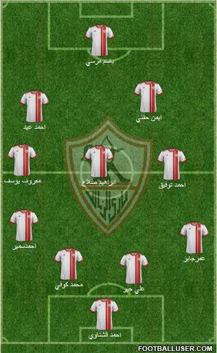 Zamalek Sporting Club Formation 2015