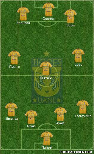 Club Universitario de Nuevo León Formation 2015