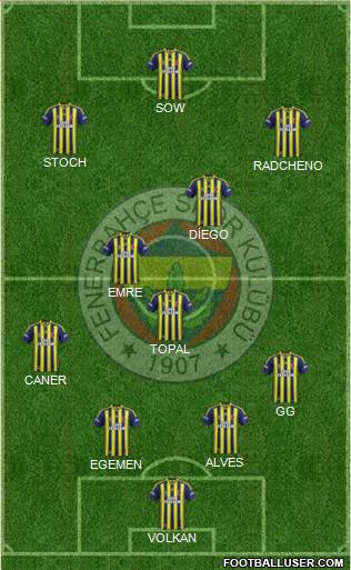 Fenerbahçe SK Formation 2015