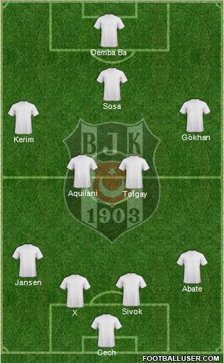 Besiktas JK Formation 2015