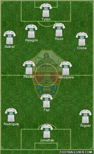 Elche C.F., S.A.D. Formation 2015