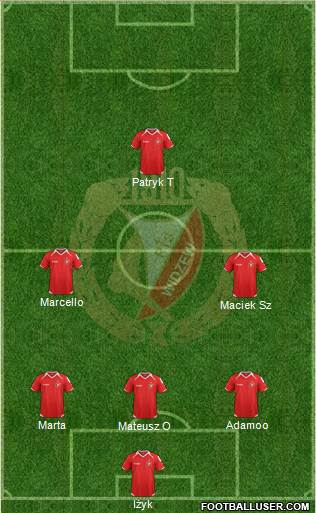 Widzew Lodz Formation 2015