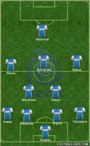K Racing Club Genk Formation 2015