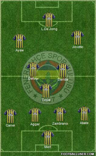 Fenerbahçe SK Formation 2015