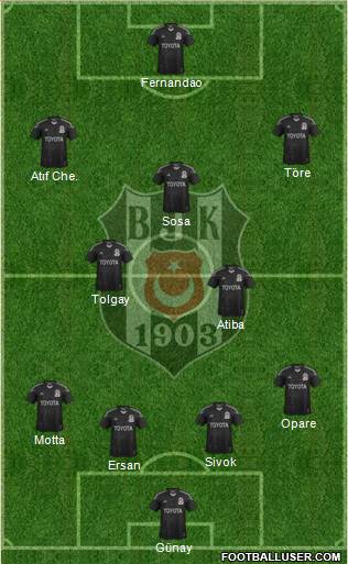Besiktas JK Formation 2015