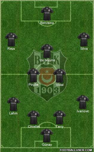 Besiktas JK Formation 2015