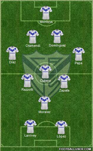 Vélez Sarsfield Formation 2015