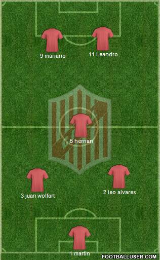 9 de Julio Formation 2015