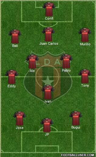 Liga Deportiva Alajuelense football formation