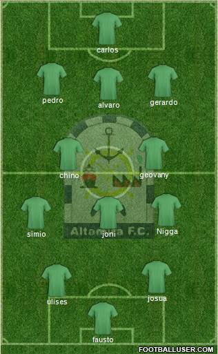 Club Altamira F.C. Formation 2015