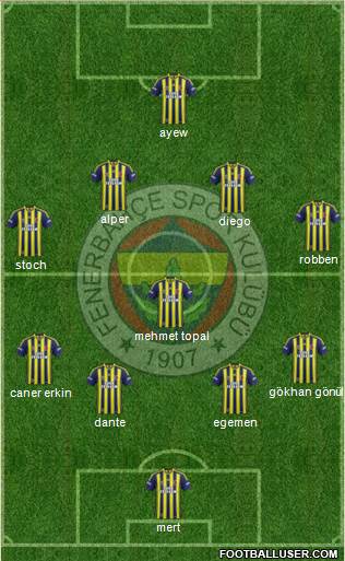 Fenerbahçe SK Formation 2015