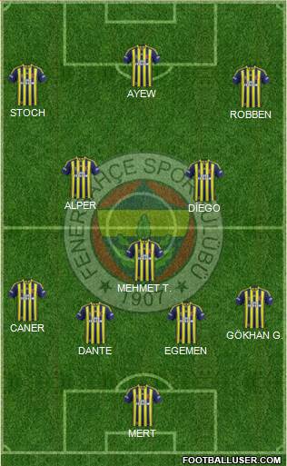 Fenerbahçe SK Formation 2015